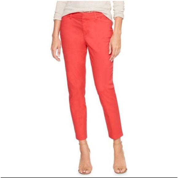 Gap Slim City Khaki Red Salmon size 4R - Picture 1 of 5